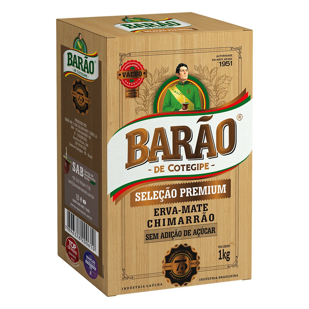 Erva Mate Premium Barão 1kg