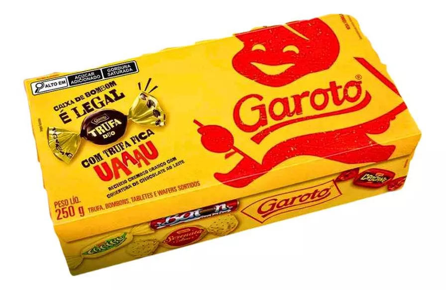 Caixa bombom Garoto 250g