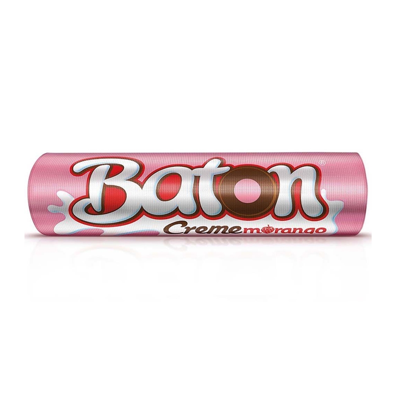 Baton Garoto Creme de Morango 16g