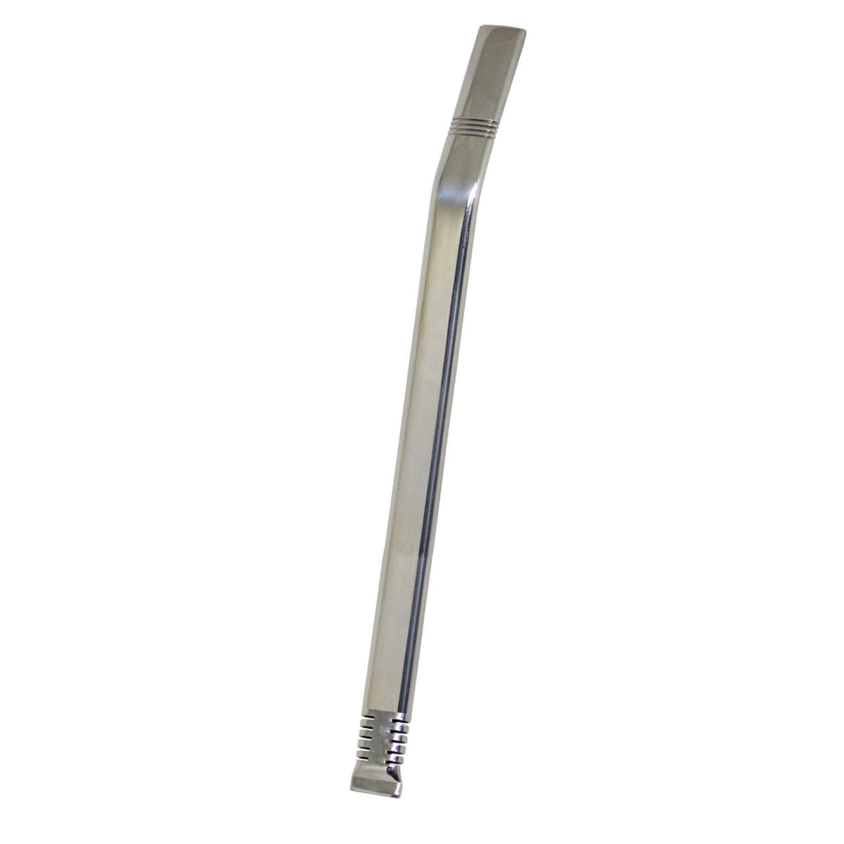Bomba para Tererê em Aço Inox Lisa Corte 19cm
