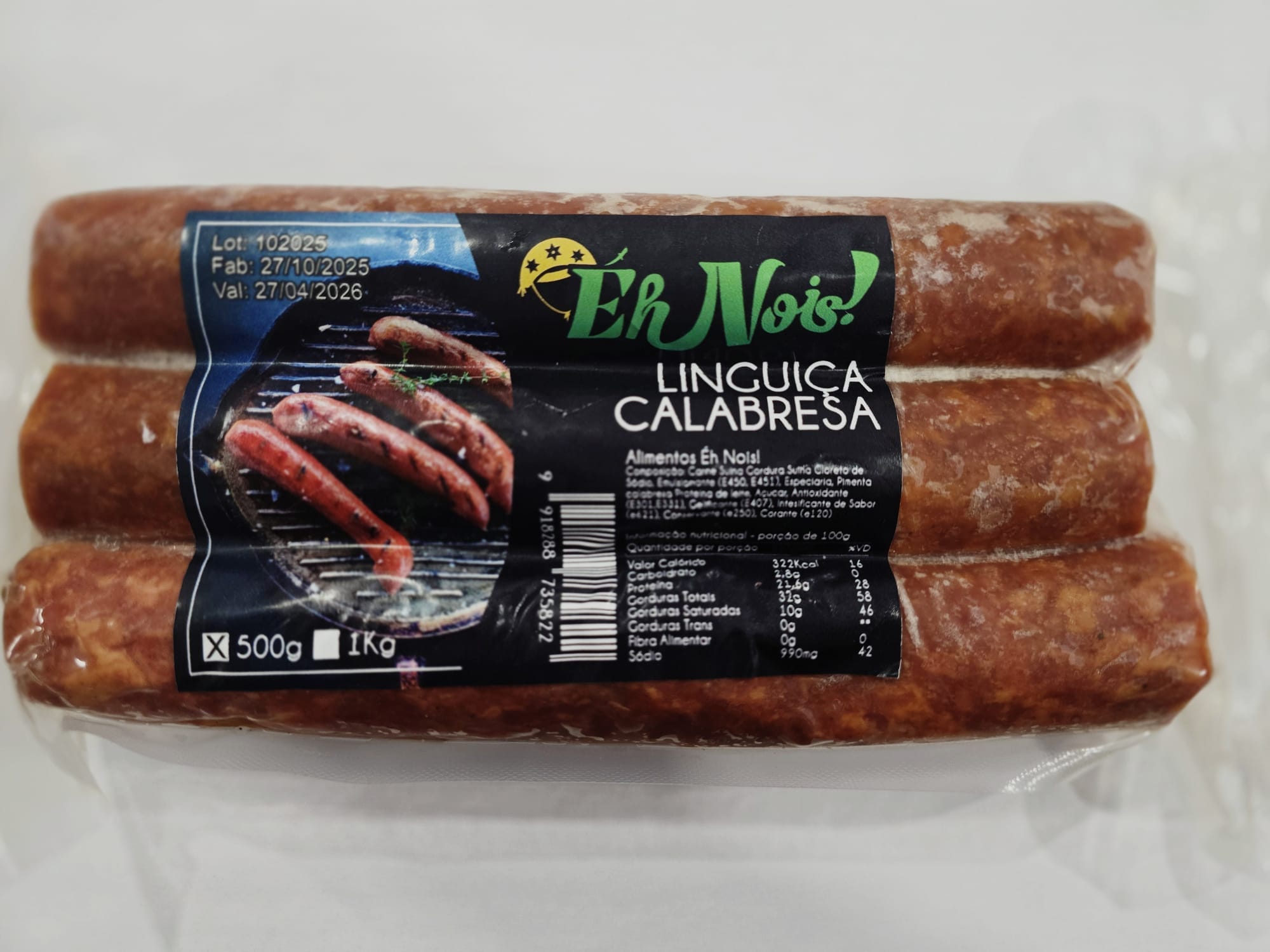 Linguiça Calabresa Éh Nois 500g
