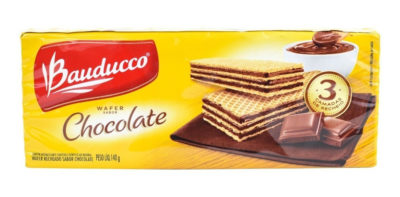 Biscoito Wafer Bauducco Chocolate  140g