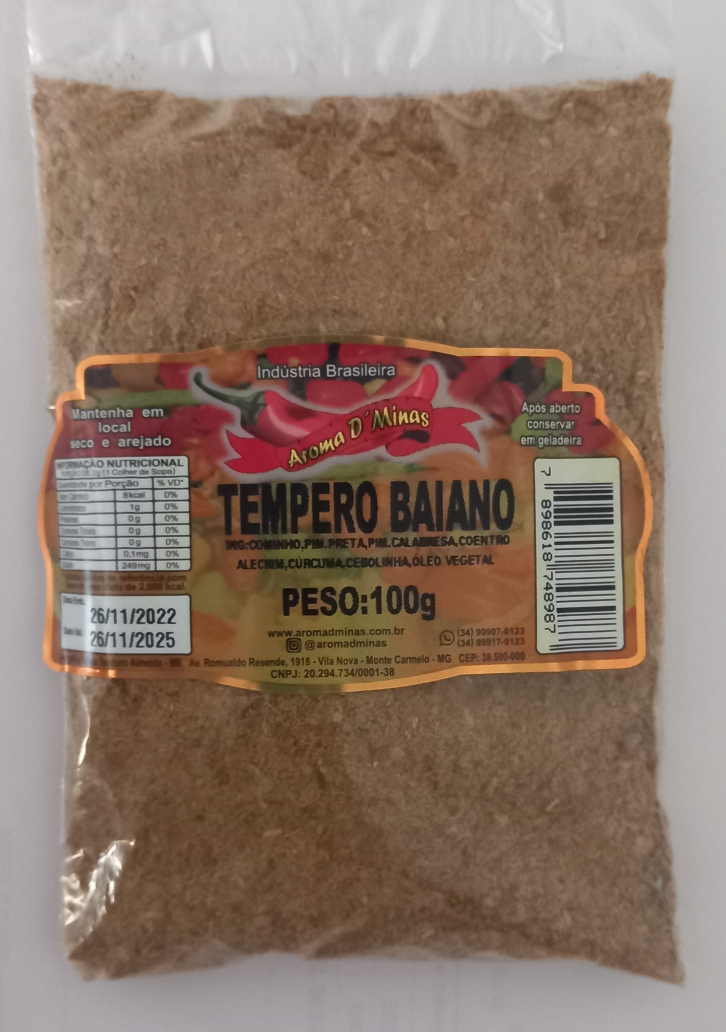 Tempero Baiano 100g
