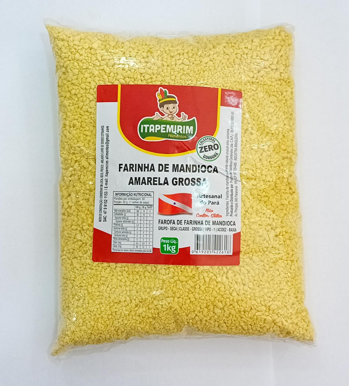 Farinha de Mandioca Amarela Grossa Itapemirim 1kg