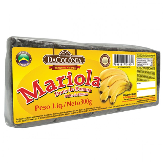 Mariola doce de banana da colônia 300g