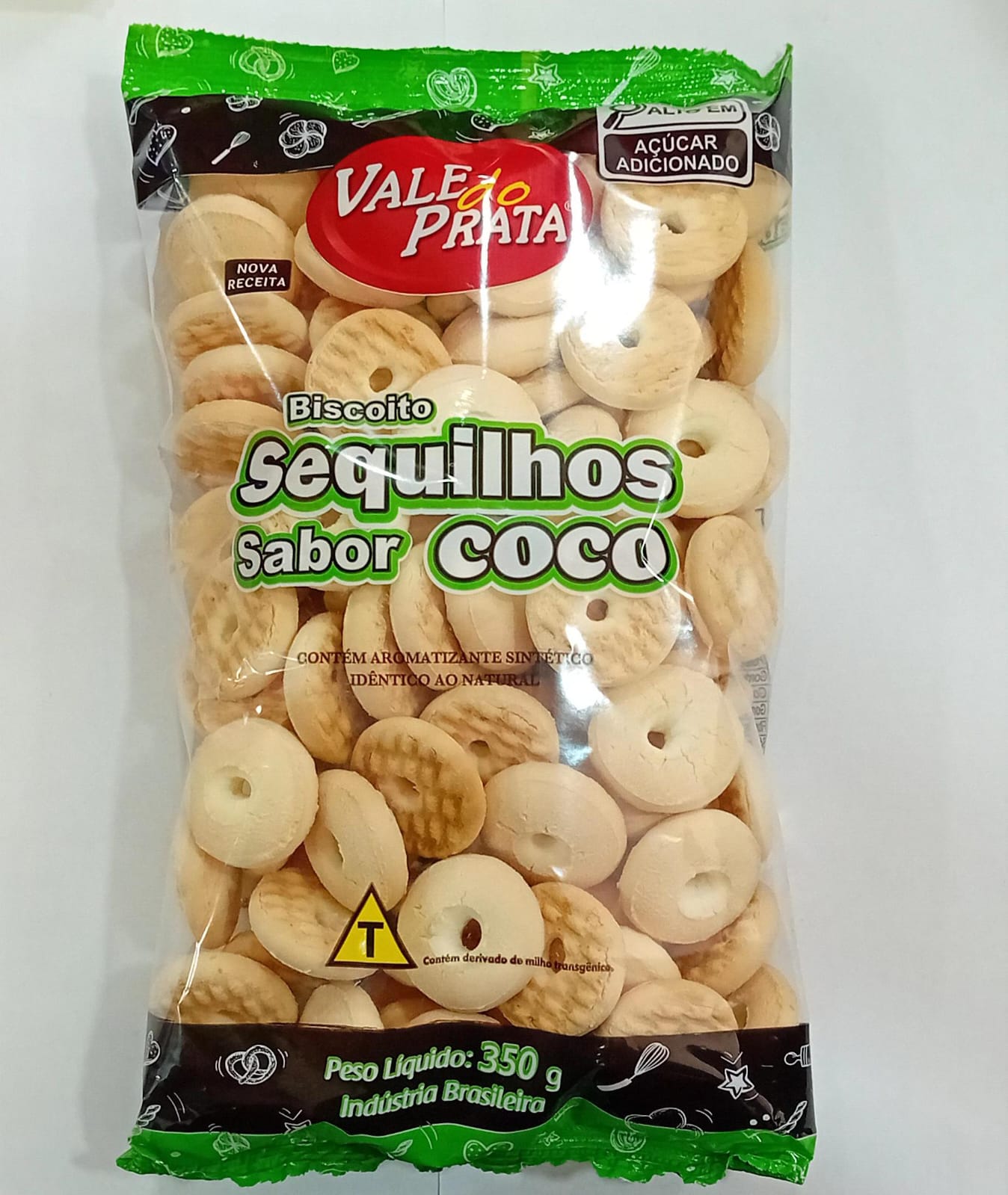 Sequilhos sabor coco Vale do Prata 350g