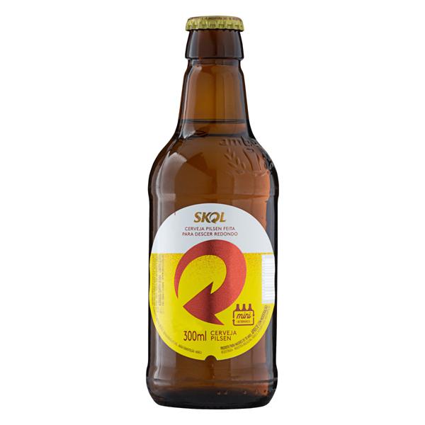 Cerveja skol Garrafa 300ml